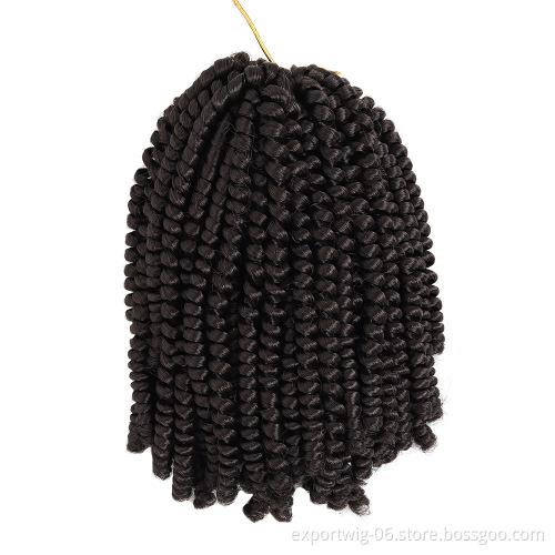 Factory Price Spring Twist Curly Wavy Hair for Women Synthetic Fiber Hair Wavy Crochet Hair Extension